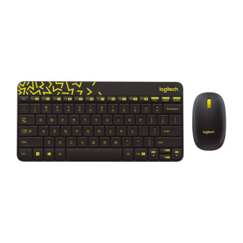 羅技 Logitech MK240 Nano 黑色/淡黃色 小巧無線鍵盤滑鼠組