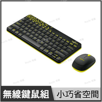 羅技 Logitech MK240 Nano 黑色/淡黃色 小巧無線鍵盤滑鼠組