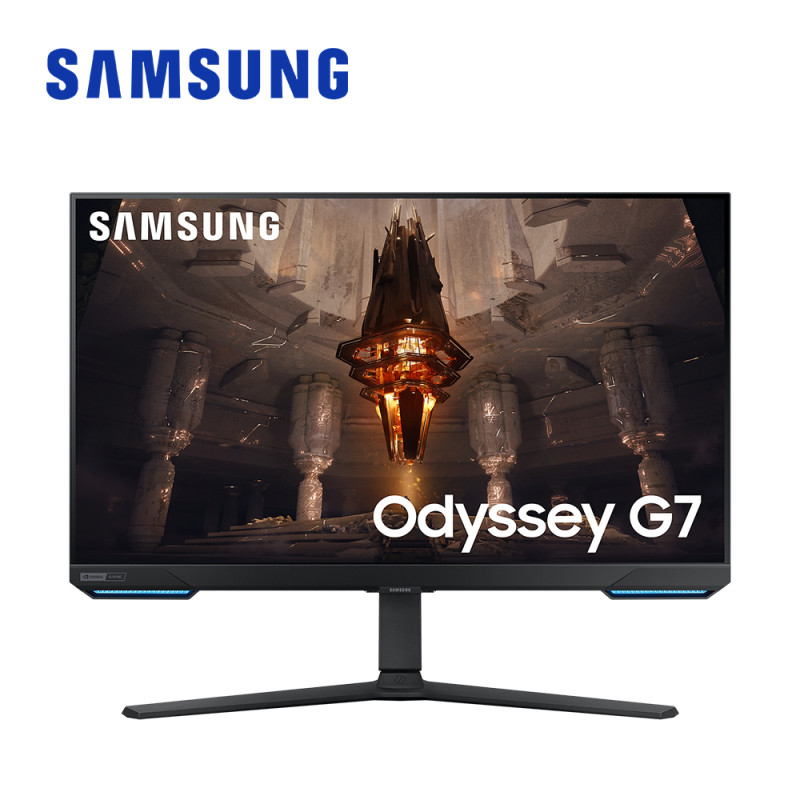 Samsung 三星 32吋 Odyssey G7 平面電競顯示器 LS32BG700ECXZW【144Hz/UHD/內建Tizen OS】 32吋 電競顯示器 液晶螢幕