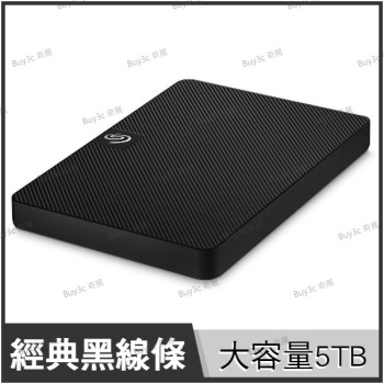 希捷 Seagate Expansion 新黑鑽 5TB 黑 2.5吋行動硬碟(STKM5000400)【5TB隨身硬碟/外接式硬碟】