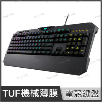 ASUS 華碩 TUF Gaming K5 RGB 機械薄膜中文電競鍵盤